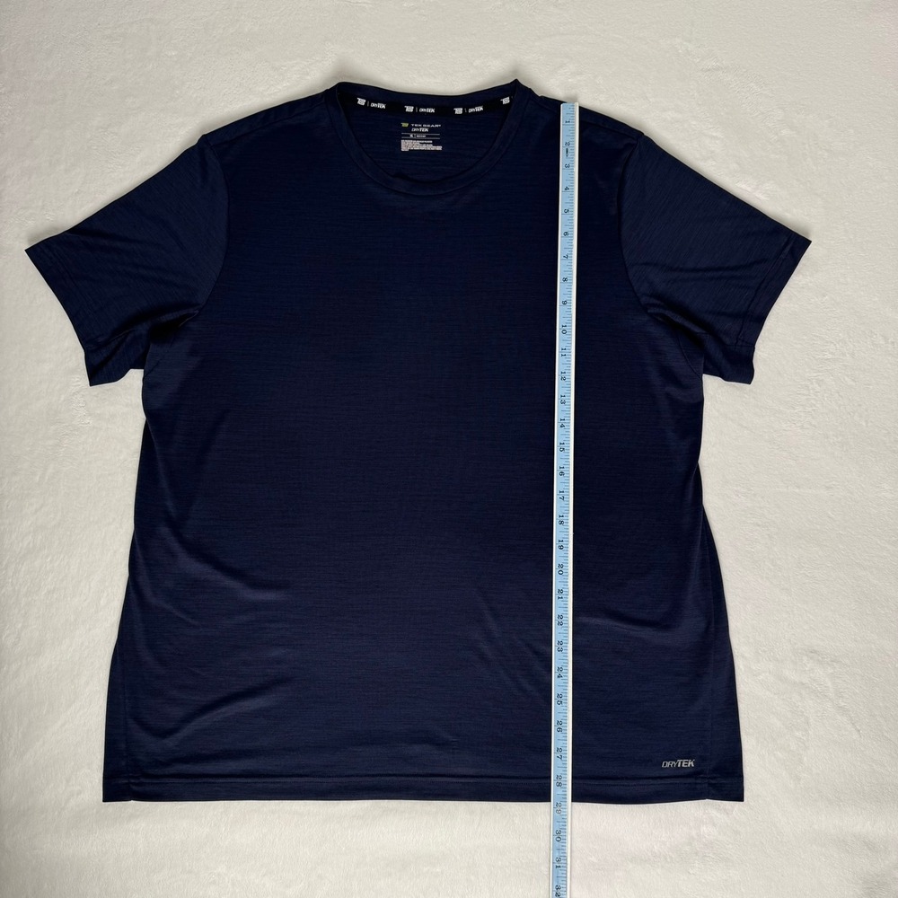 2 Pack Tek Gear Drytek Workout Shirts Mens XL Blue Navy Performance Tee